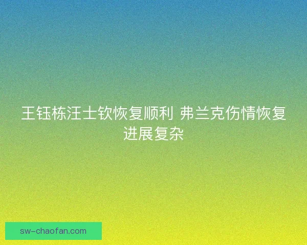 王钰栋汪士钦恢复顺利 弗兰克伤情恢复进展复杂